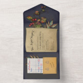 Faire-part de mariage tout-en-un pour la bibliothè (À l'intérieur)