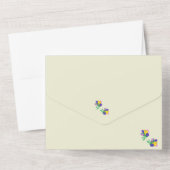 Faire-Part de Mariage Tout-en-un Tulipes (Verso)