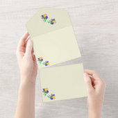 Faire-Part de Mariage Tout en UnTulipes (Déchirure)