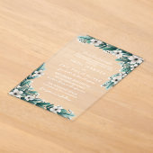 Faire-Part de Mariage Traditionnel avec Verdure et (Poser)