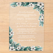 Faire-Part de Mariage Traditionnel avec Verdure et (Recto)