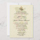 Faire-part de mariage traditionnel catholique (Dos)
