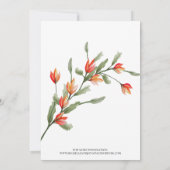 Faire-part de mariage traditionnel fleur sauvage M (Dos)