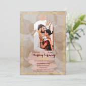 Faire-part de mariage traditionnelle indienne (Debout devant)