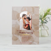 Faire-part de mariage traditionnelle indienne (Debout devant)