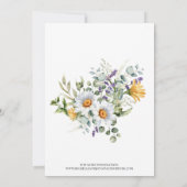 Faire-part de mariage traditionnelle marguerite bl (Dos)