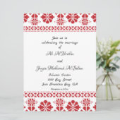 Faire-part de mariage traditionnelle palestinienne (Debout devant)