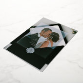 Faire-part de mariage transparent minimaliste avec (Rotation)