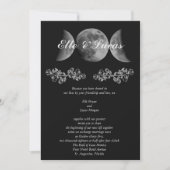 Faire-part de mariage triple lune (Devant)