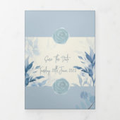 Faire-part de mariage triplé personnalisable (Page de couverture)