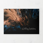 Faire-part de mariage triplé personnalisé (Page de couverture)