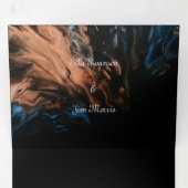 Faire-part de mariage triplé personnalisé (Intérieur en premier)