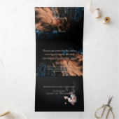 Faire-part de mariage triplé personnalisé (Intérieur)