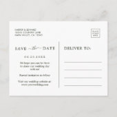 Faire-Part de Mariage Tropical à Feuillage Aquarel (Dos)