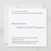 Faire-part de mariage Tropical Bimini Blue Shell (Dos)