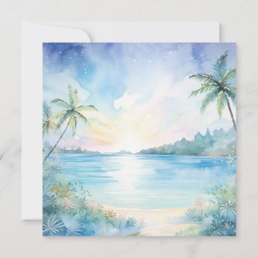 Faire-part de mariage Tropical Bliss (Dos)