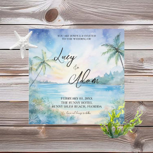 Faire-part de mariage Tropical Bliss