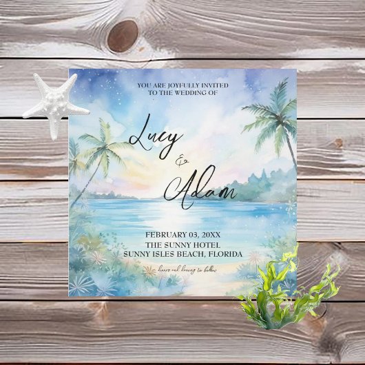 Faire-part de mariage Tropical Bliss