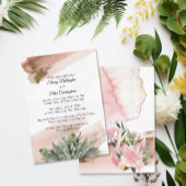Faire-part de mariage Tropical Blush