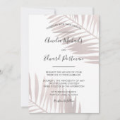 Faire-part de mariage Tropical Blush Palms (Devant)