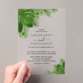 Faire-part de mariage tropical boho à Palm Beach (In situ (ordinateur de poche))