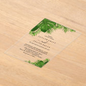 Faire-part de mariage tropical boho à Palm Beach (Poser)