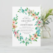 Faire-part de mariage tropical de Luau d'île (Debout devant)