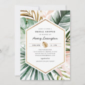 Faire-Part de Mariage Tropical Luxuriant (Devant)