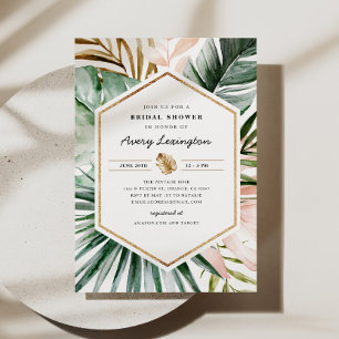 Faire-Part de Mariage Tropical Luxuriant