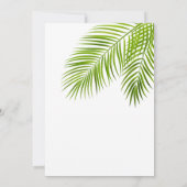 Faire-part de mariage Tropical Palm (Dos)