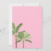 Faire-part de mariage tropical peint (Dos)