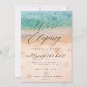 faire-part de mariage tropical sur la plage (Devant)