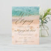 faire-part de mariage tropical sur la plage (Debout devant)