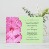 Faire-part de mariage tropical (vert) (Debout devant)