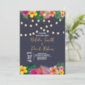 Faire-part de mariage tropicale (Debout devant)