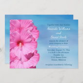 Faire-part de mariage tropicale (aquarelle) (Devant / Derrière)