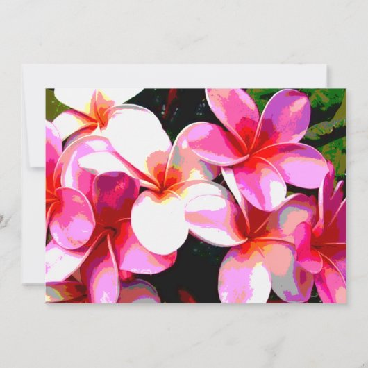 Faire-part de mariage tropicale colorée (Dos)