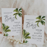 Faire-part de mariage tropicale des palmiers<br><div class="desc">Le Tropical Palm Trees Faire-part de mariage est un choix parfait pour les couples qui aiment le soleil, la mer et le sable. Le design tropical présente une végétation luxuriante, des fleurs exotiques et une touche d'éléments de plage, comme des palmiers et des coquillages. Nos invitations sont le moyen parfait...</div>