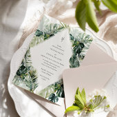 Faire-part de mariage tropicale, mariage de destin