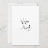 Faire-part de mariage tropicale minimale (Dos)