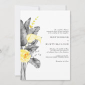 Faire-part de mariage tropicale moderne (Devant)