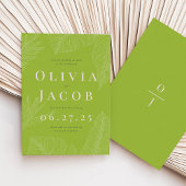 Faire-part de mariage tropicale moderne