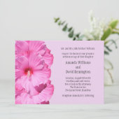 Faire-part de mariage tropicale (violet) (Debout devant)