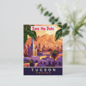 Faire-part de mariage Tucson Mission Desert Sunset (Debout devant)