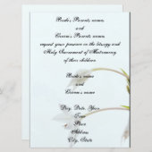 faire-part de mariage "Tulipe douce" (Devant / Derrière)