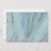 Faire-part de mariage Turquoise et Lavande (Dos)