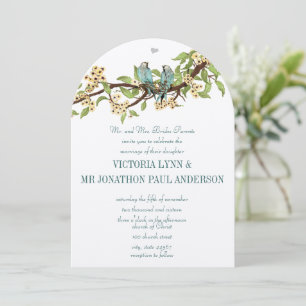 Faire-part de mariage Turquoise Jaune Rustique Amo
