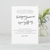 Faire-part de mariage typographique (Debout devant)