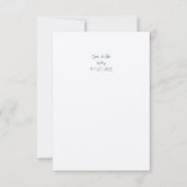 Faire-part de mariage typographique (Dos)