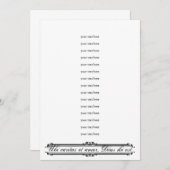 Faire-part de mariage Ubi Caritas et Amor (Devant / Derrière)